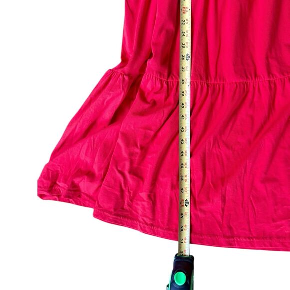 J.Crew Red Tiered Maxi Dress Womens XXS Sleeveless Peplum Sundress NWT - Picture 8 of 8